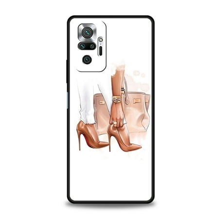 

Fashion High Heels Girl Woman Phone Case Cover For Redmi Note 12 10 11 Pro K50 K40 Gaming 8T 9 8A 9A 9C 9S Pro Shockproof Shell a10 Redmi Note 11 Pro