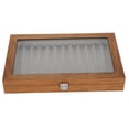thumbnail image 2 of Estuche de exposición de pluma estilográfica de madera, organizador, caja de regalo de almacenamiento de madera de nogal para exhibición de 12 bolígrafos, 2 of 5