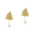 thumbnail image 3 of 2pcs Leaf Model Sculpture Metal Leaf Craft Vintage Home Decor Creative Leaves, 3 of 6