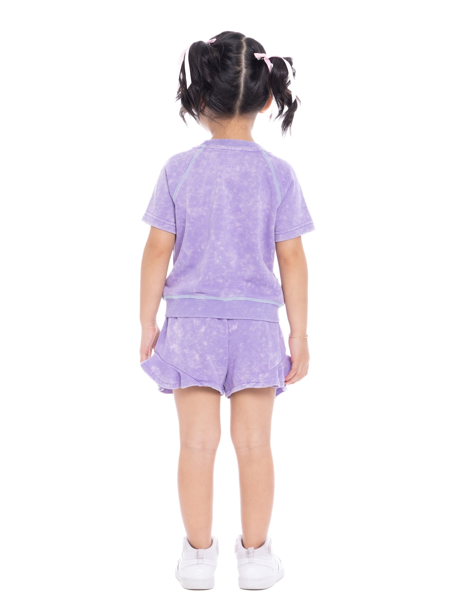 Minnie Mouse Toddler Girls' Embroidered Graphic Top and Ruffle Shorts Set, 2-Piece, Sizes 12M-5T