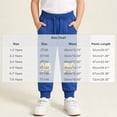 thumbnail image 3 of ZOYOEN Toddler Boys Graphic Sweatpants- Elastic Waist Casual Cute Soft Cotton Kids Jogger Pants Blue Size 6 T, 3 of 8