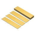 thumbnail image 1 of Placas de Nombre en Blanco Uxcell 8"x2", Paquete de 12 Placas de Nombre Grabadas Personalizadas, Dorado, Negro, 1 of 6