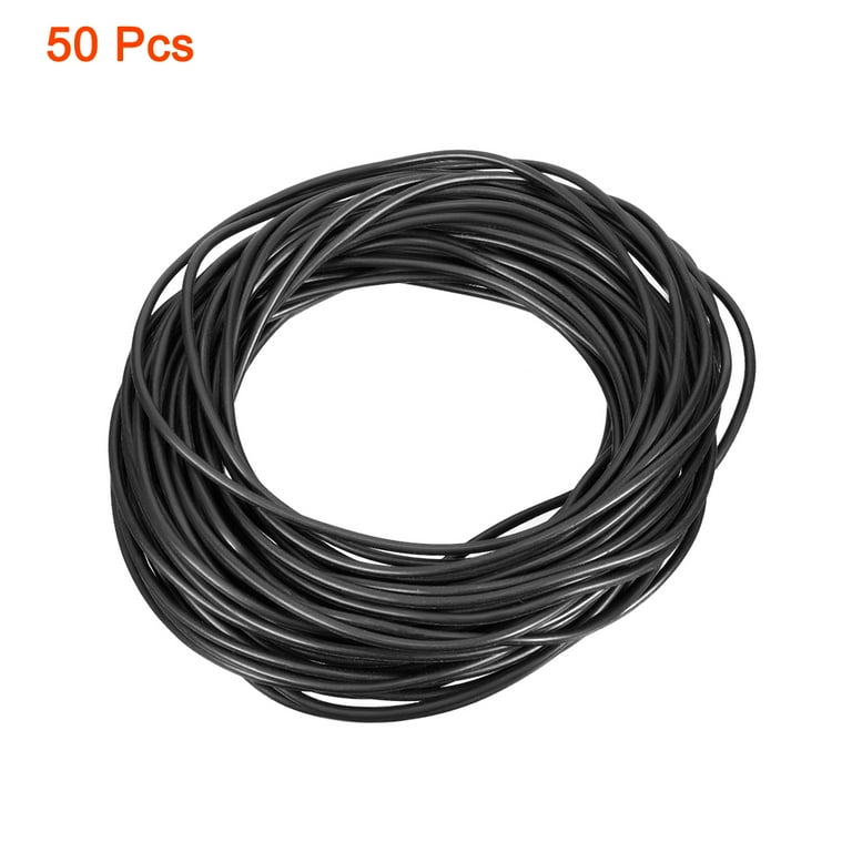 Uxcell 50x40x5mm Nitrile Rubber O Rings Metric Sealing Gasket, Black 25 Pack