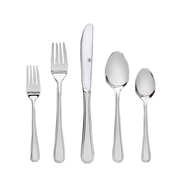 Safdie & Co. Kelby 20-Piece Steel Flatware Set with Stainless Steel Handles (Service for 4)