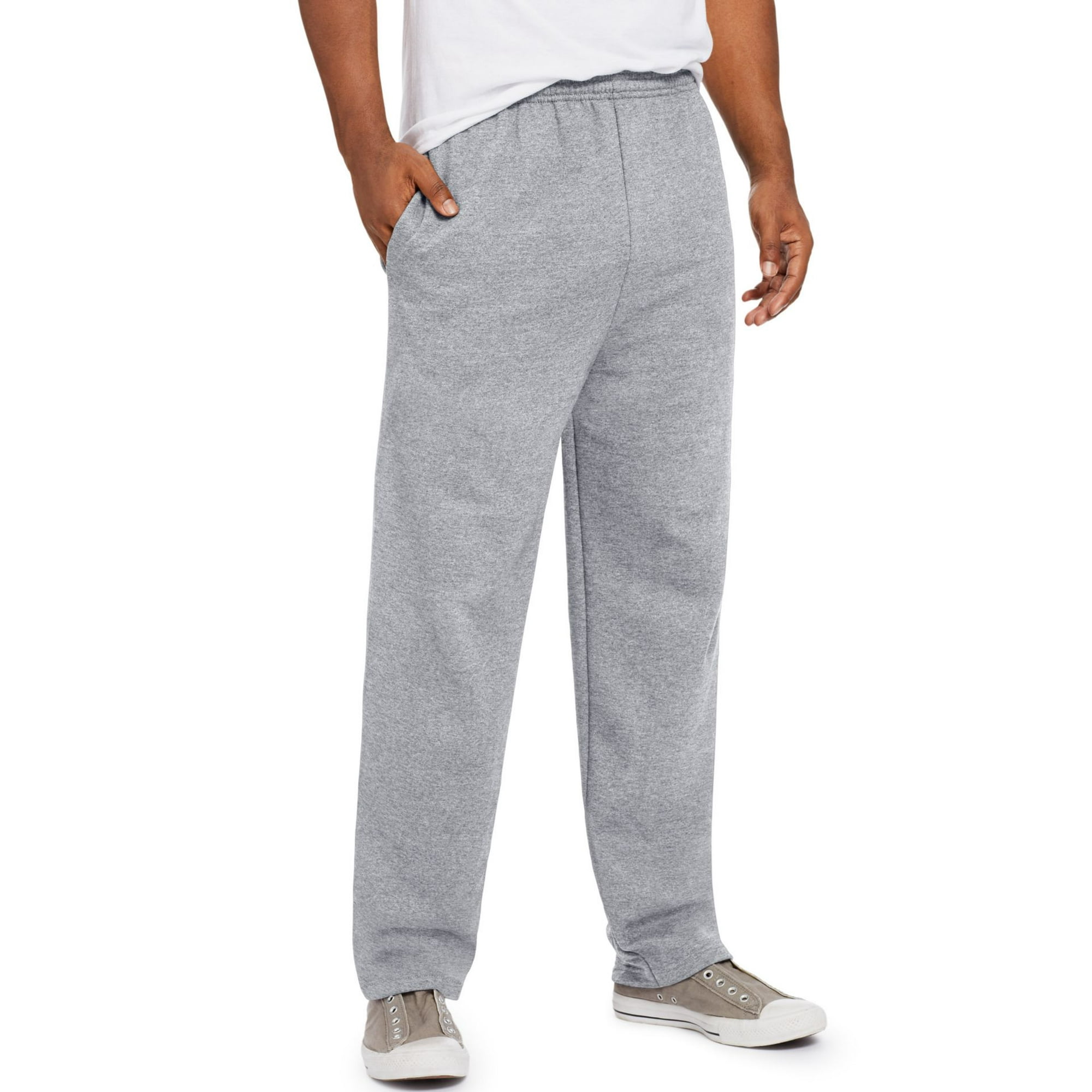 Hanes Mens Comfort Soft Eco Smart Fleece Sweatpants, 2XL, Light