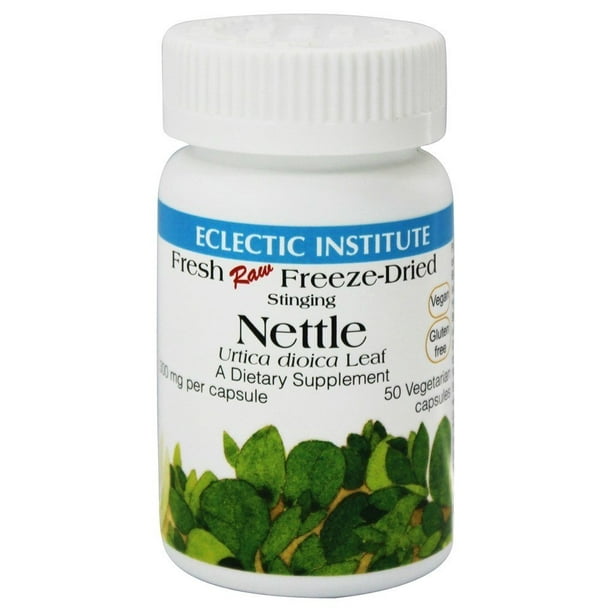 Eclectic Institute - Stinging Nettle Leaf Fresh Raw Freeze-Dried 300 mg. - 50 Vegetarian Capsules - Walmart.com - Walmart.com Eclectic Institute - Stinging Nettle Leaf Fresh Raw Freeze-Dried 300 mg. - 50 Vegetarian Capsules - Walmart.com - Walmart.com