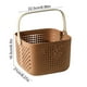 thumbnail image 3 of Cesta de baño con asas,cesta cuadrada de drenaje para almacenamiento de artículos de baño,organizador de baño de lujo para artículos esenciales de baño, 3 of 6