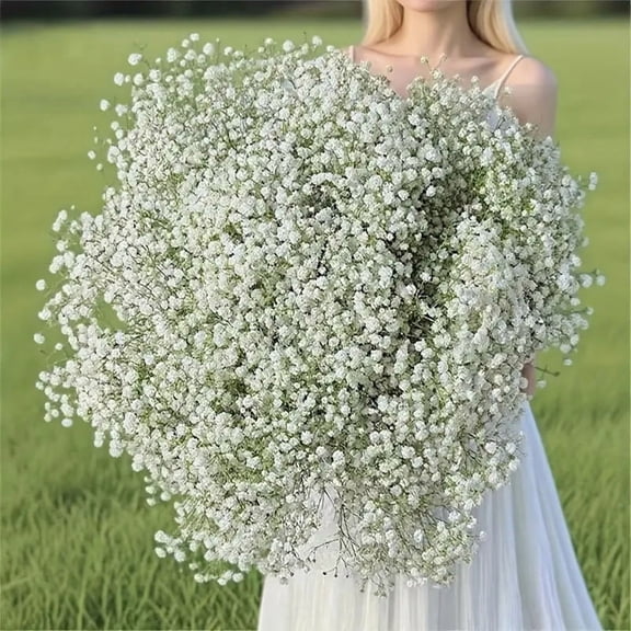 1500 Artificial Baby's Breath Stems 50 Bunches Realistic Silk Flowers