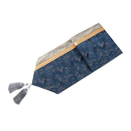 

With Tassel Home Decor Wedding Washable Diamond Pattern Table Runner Polyester