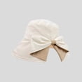 thumbnail image 2 of FUZHIQ Women's Elegant Wide Brim Sun Hat, Foldable UV Protection Beach Hat with Organza Bow, Lightweight Packable Summer Hat for Vacation Wedding Party,One Size, 2 of 5