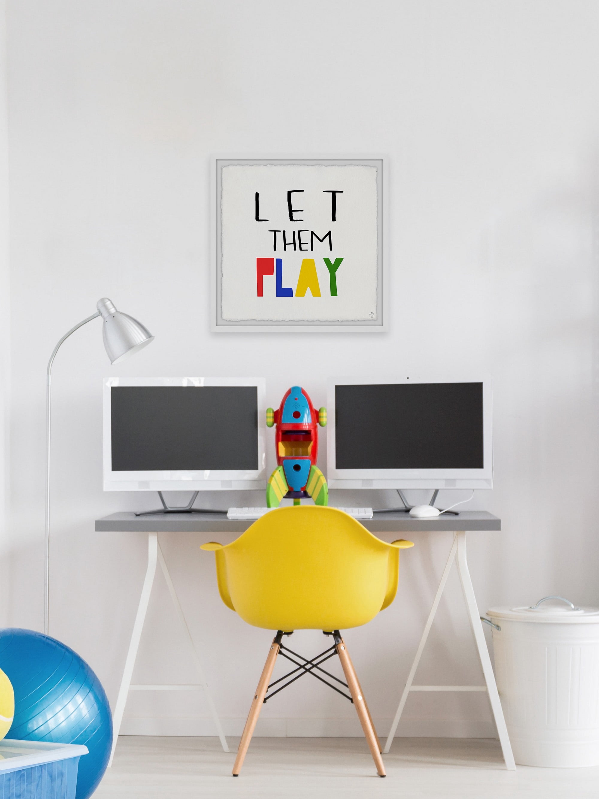 Marmont Hill Let Them Play Framed Wall Art