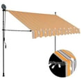 thumbnail image 3 of vidaXL Manual Retractable Awning with LED and Folding Arm Multi Colors/Sizes, 3 of 11