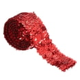 thumbnail image 3 of Unique Bargains 11 Yards 2 Inch Elastic Sequins Trim 5 Row Flat Sequin Strip Sequins Fabric Ribbon for Sewing Red, 3 of 5