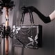thumbnail image 2 of Bolso de mano con diseño de mariposa y laberinto de viento oscuro, bolso de mano con diseño de mariposa y laberinto, bolso de mano con diseño de niña que sostiene un bolso cruzado, 2 of 6