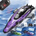 thumbnail image 1 of Vacemry under $5 2Pcs RC Stunt Speedboat, Remote Control Stunt Speedboat, Double Motor Self-Flipping RC Boat with Water Sensing, USB Charging, Long Run Time, Portable for Pool & Lake Fun, 1 of 9