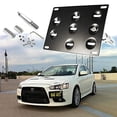thumbnail image 2 of 1 Set Front Tow Hook License Plate Bumper Mounting Bracket Fit Mitsubishi Lancer Evolution Evo X [Black], 2 of 4