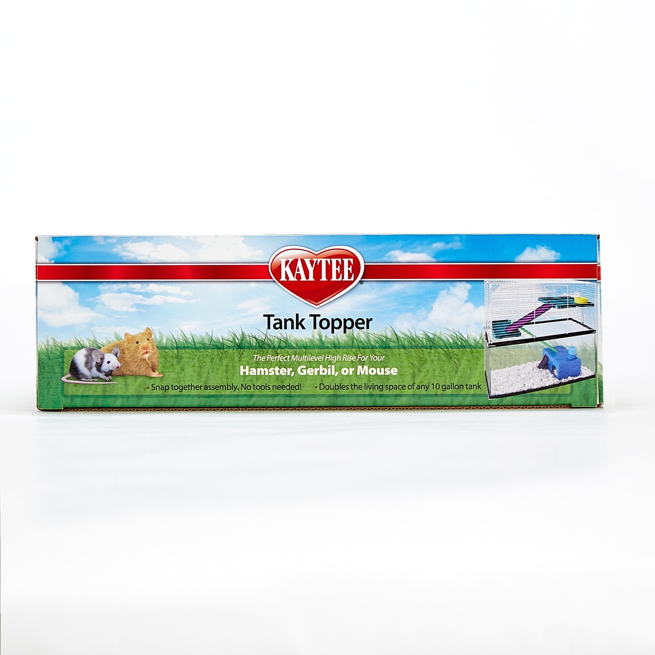 Kaytee 10 Gallon Aquarium Tank Topper Add On Habitat for Pet Gerbils, Hamsters or Mice