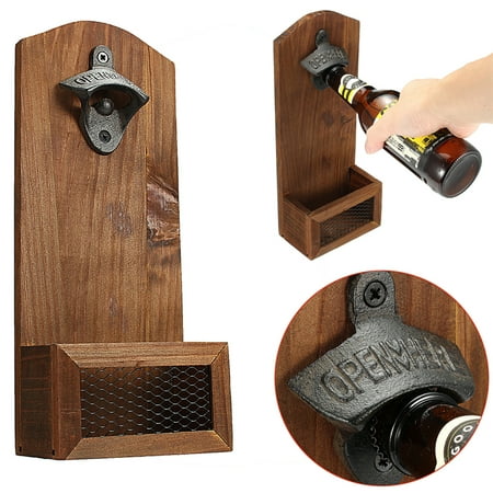 Wood Plaque Bottle Opener Wall Mounted Drink Cap Catcher Bar Decor Canada - Wall Mounted Bottle Openers Canada Wood Plaque Bottle Opener Wall Mounted Drink Cap Catcher Bar Decor Canada - Wall Mounted Bottle Openers Canada
