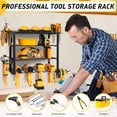 thumbnail image 5 of Power Tool Organizer Wall Mount, Heavy Duty Metal Drill Holder for Garage Storage with 5 Tiers and Hooks, 5 of 7