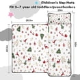 thumbnail image 5 of White Christmas Reindeer Pattern Toddler Nap Mats for Kids Preschool,50"x20" Sleeping Mat Bag or Kids,Toddler Sleeping Bag,Toddler Nap Mat or Daycare, 5 of 6