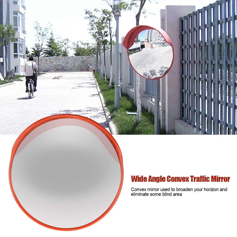 24" Convex PC Mirror Security Outdoor Wide Angle Road Driveway Safety Traffic 