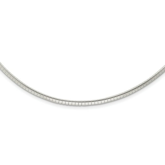 Sterling Silver Cubetto Rolo Chain Necklace - 16 Inch - Lobster Claw - Measures 2mm Wide