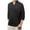 Black, variant on Jgppe Mens Tunic Top Lightweight V-Neck Comfy 3/4 Sleeve Plus Size T Shirts Summer Spring Blouse