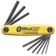 thumbnail image 1 of JUEGO DE 9 LLAVES HEXAGONALES RECTAS TIPO NAVAJA "GORILLA GRIP" .050" A 3/16". BONDHUS 12591 Bondhus 12591, 1 of 2
