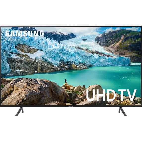 Open Box Samsung UN50RU7100FXZA Flat 50-Inch 4K UHD 7 Series Ultra HD Smart TV with HDR and Alexa Compatibility (2019 Model) -