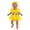 F24 Yellow, variant on Curuila Toddler Girls Romper With Headbands Floral Dress Crew Neck Fly Sleeve Fashion Soft Bodysuits Pink Size 12-18 Months