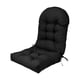 thumbnail image 4 of Cojín de silla con respaldo alto para muebles de interior y exterior, para sala de estar Negro, 4 of 9