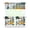 Hawaiian Tropical, variant on 3 PCS Tropical Kitchen Curtains Set - Hawaiian Island Classic Rod Pocket Tier & Valance (54x18" + 2x27.5x24") Coastal Paradise Semi-Sheer Farmhouse Window Panels
