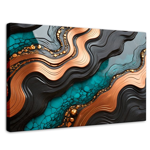 Cuadro Decorativo Canvas Revolution Abstracto Patrones Vibrantes 90x60