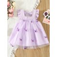 thumbnail image 2 of Bagilaanoe Toddler Baby Girl Summer Dress Butterfly Sleeveless A-line Dresses 9M 12M 18M 24M 3T Kids Casual Swing Sundress, 2 of 8