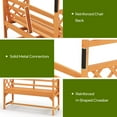 thumbnail image 5 of Costway 6.5 FT Tall Patio Garden Arbor with Pergola 2-Seat Bench Trellis for Climbing Plant, 5 of 10