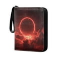 thumbnail image 2 of Game Card Storage Bag Collectible Trading Card Albums The 4-Pocket Card Binder With 50-Page Sleeve Can Hold 400 Game Cards Red Sun, 2 of 6