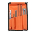thumbnail image 1 of Chainsaw Sharpener File Kit Chainsaw Chain Sharpener Chain Parts Set, 5/32, 3/16, and 7/32 Inch Files, Wood Handle, Depth Gauge, and Tool Pouch for Sharpening & Filing All Chainsaws, 1 of 7