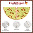 thumbnail image 3 of Sikiie Floral Squirrel Nativity Christmas Tree Skirt, Jesus Christian Winter Holiday Tree Mat Decoration(30-48IN)30", 3 of 6