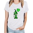 thumbnail image 2 of T-shirts de la Saint-Patrick pour Femmes Mode Saint-Patrick Imprimé Col Rond Manches Courtes T-Shirt Décontracté Haut T-Shirt de la Saint-Patrick, 2 of 3