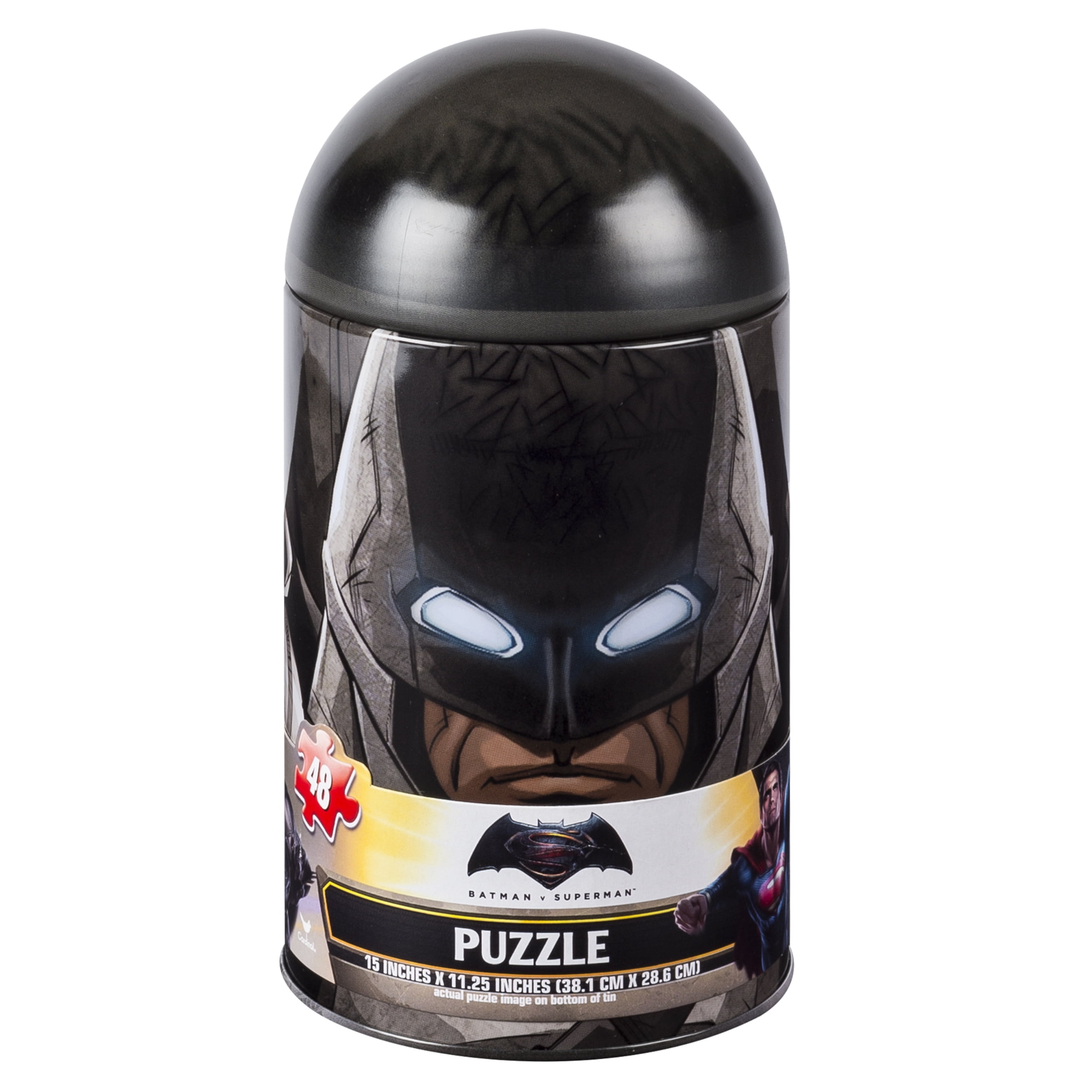 Batman vs Superman Puzzle in Capsule Shaped Tin