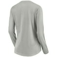 thumbnail image 3 of Women's Heather Gray St. Louis Blues Primary Logo Team Long Sleeve V-Neck T-Shirt, 3 of 3