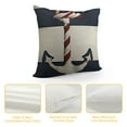 thumbnail image 4 of PIKWEEK Anchor Rope Pillow Cover Nautical Style Ocean Sea Sailing Theme Cushion Cover for Living Room Sofa Red Blue Srtipes Decor Cushion Case for Kids Teens Adults, 4 of 5