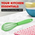 thumbnail image 3 of Chef Craft Premium Silicone Wire Cooking Whisk, 10.5 inch, Green, 3 of 9
