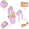 thumbnail image 2 of Minzimin Dog Collar and Leash Set with Bowtie, Soft & Cute Puppy Collar, Cotton Puppy Collar with Adjustable Metal Buckle for Small, Medium Dog, 2 of 9
