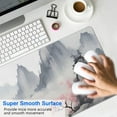 thumbnail image 4 of Level Up your Gaming: XL Pink Japanese Watercolor Cherry Blossom Mouse Pad, 31.5x11.8 Inches. Enjoy Precision & Comfort with Non-Slip Rubber Base & Stitched Edges. Ideal for Home Office or Gaming!, 4 of 7