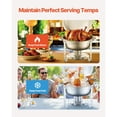 thumbnail image 3 of KFFKFF Ensemble de Plats à Friction pour Buffet, 5 Qt Lot de 4, Réchaud en Acier Inoxydable avec 4 Poêles Pleine Grandeur, Réchaud Rond pour Traiteur avec Couvercle, Casserole à Eau Support Pliant à Pince, pour Mariages Fêtes Banquets, Argent, 3 of 9