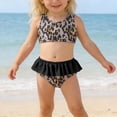 thumbnail image 2 of ibiyuan Little Girls Swimsuits Two Piece Adjustable Straps Girls Bathing Suits Size 7-8 Cut Out Tankini with Shorts Drawstring Bottoms Color Block Swimwear for Teens,18-24 Months, 2 of 9