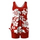 thumbnail image 5 of Traje de baño de 2 piezas para mujer, trajes de baño para mujer, traje de baño conservador para mujer estampado plus boyshort traje de baño de dos piezas dividido para mujer pantalones de poliéster to, 5 of 5