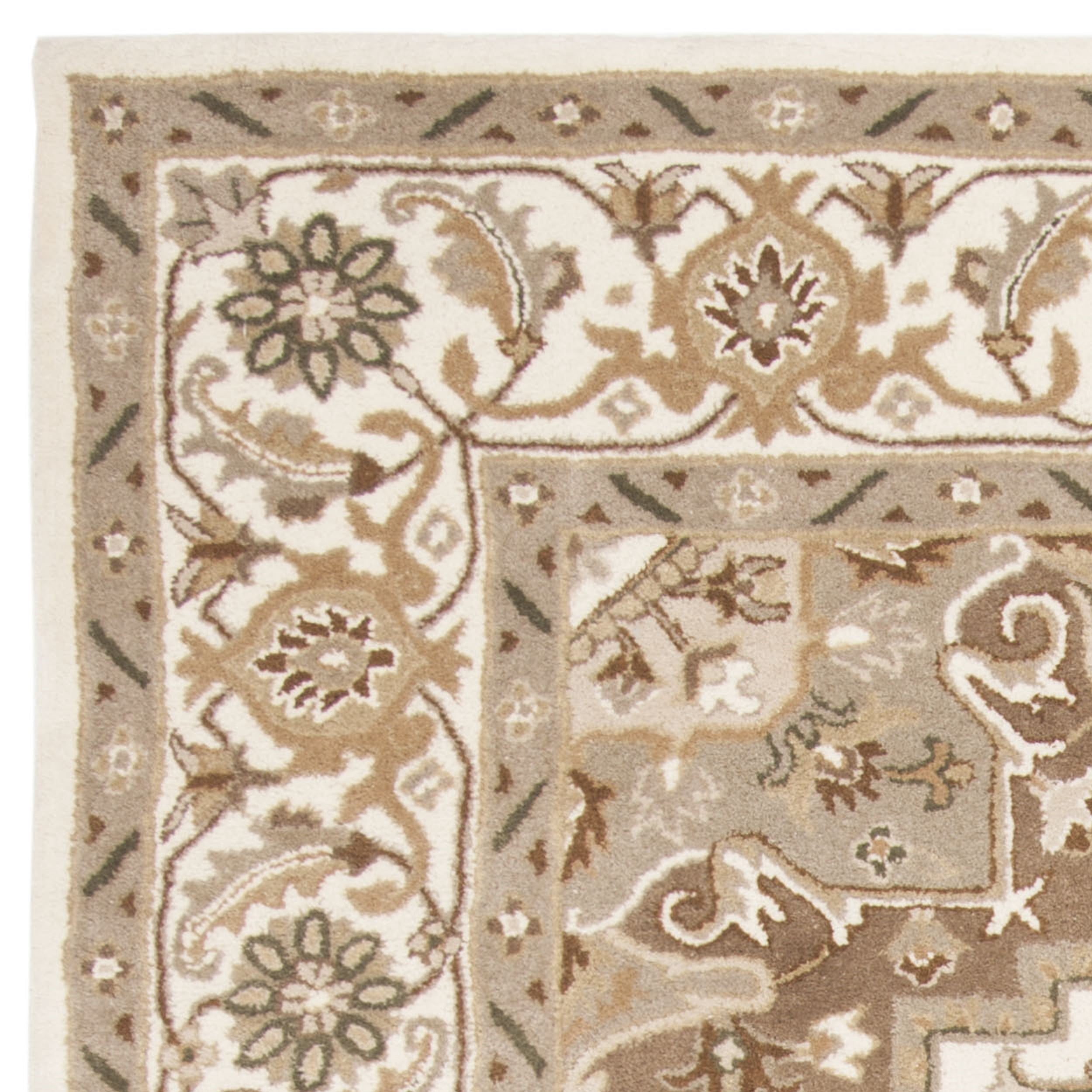SAFAVIEH Royalty Corine Floral Bordered Area Rug, Beige/Sage, 8' x 10'