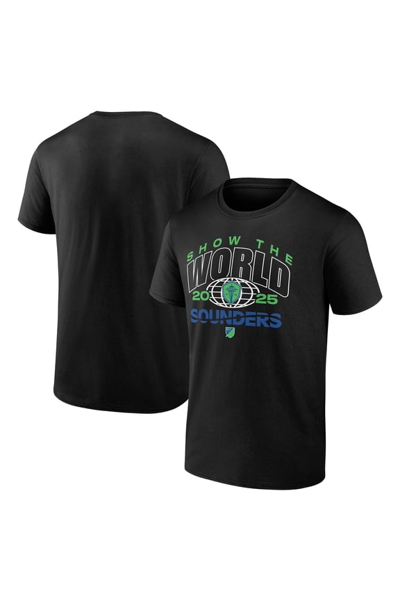 Men's Black Seattle Sounders FC  Show The World T-Shirt